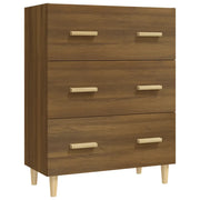 Credenza | Madia | Buffet da pranzo | Armadio da pranzo Rovere Marrone 70x34x90 cm in Legno Multistrato