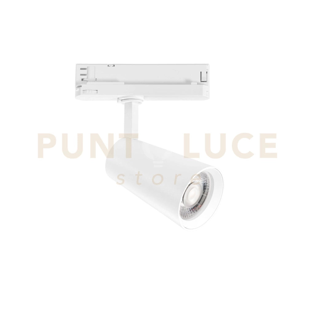 FARO BINARIO LED KONE BIANCO IN ALLUMINIO 24W 2365LM 4000K 22,4X13X8 CM.