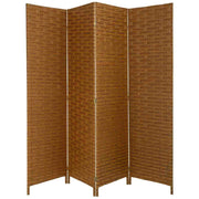 Biombo de papel trenzado 4 hojas 50(x4)x3x180h cm