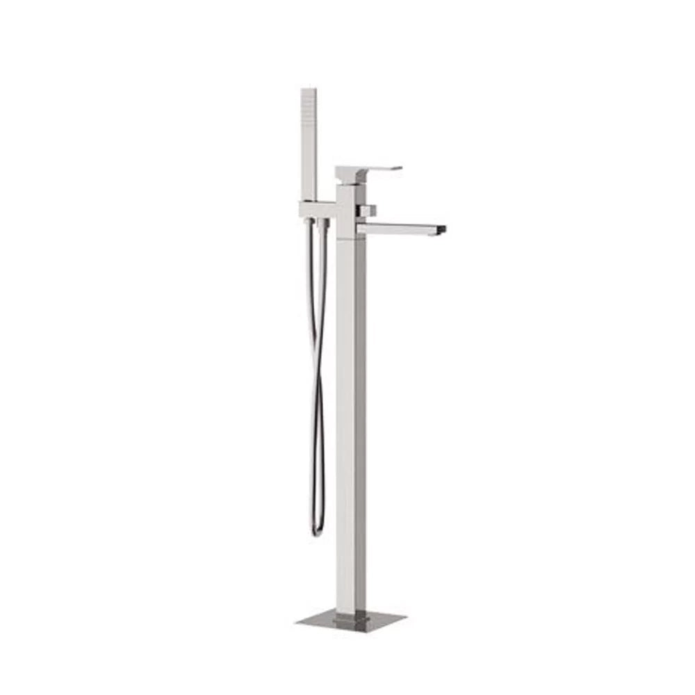 Miscelatore bordo vasca da pavimento con kit doccia serie Absolute