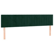 Testiera | Testata Verde Scuro 200x5x78/88 cm in Velluto