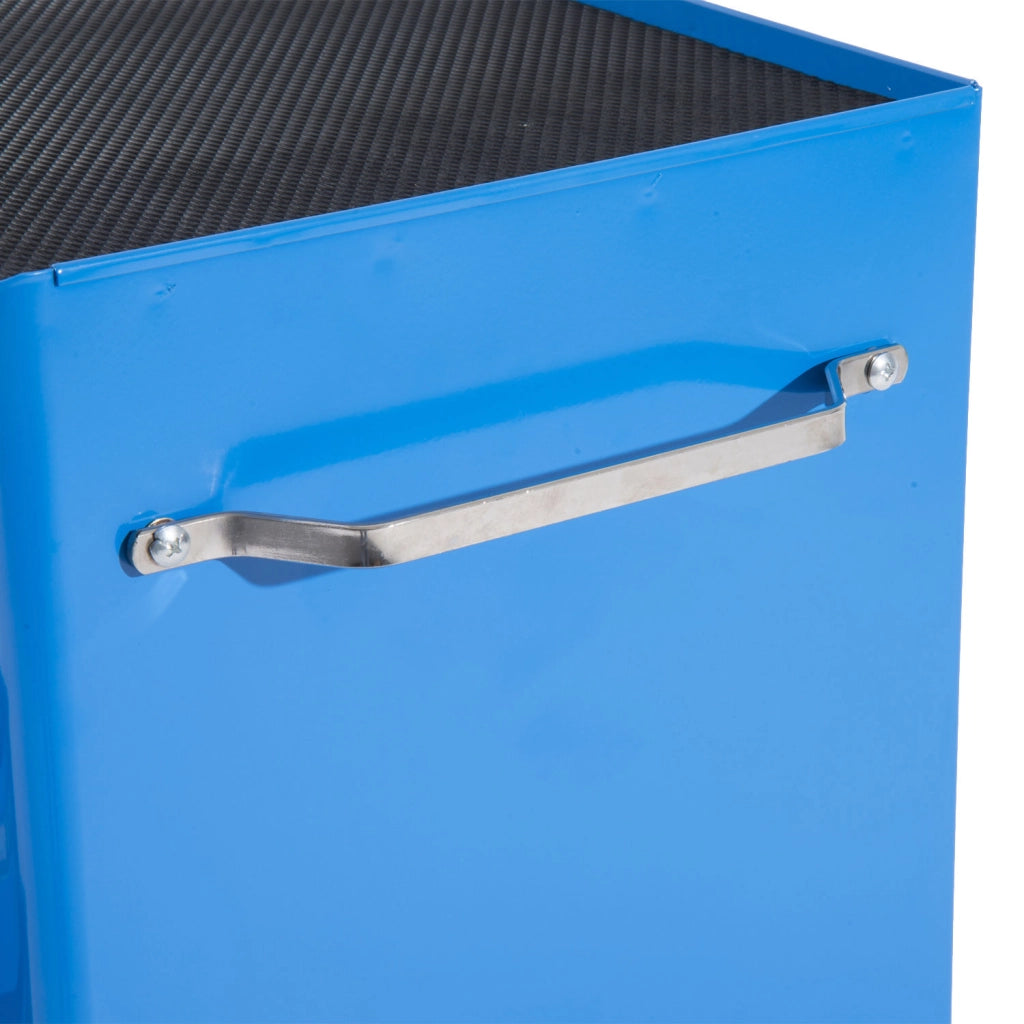 EasyComfort Carrello Porta Utensili Attrezzi Attrezzatura con Cassettiera Azzurro 61.5 x 33 x 82.5cm