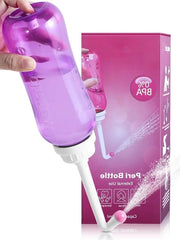 Bidet Portatile - Doccia Vaginale da 500 ml con 2 Spruzzatori e Controllo a Bottone - Flacone Peri - Igiene Intima - Flacone Peri Viola