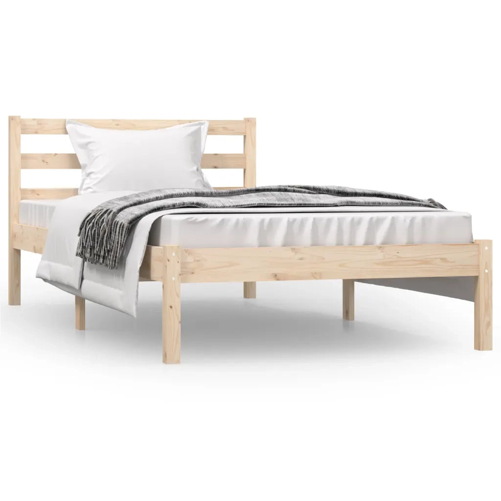 Giroletto-Struttura Letto in Legno Massello di Pino 90x190 cm Single 835347