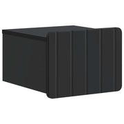 Mobiletto da notte a muro con cassetto Nero 33 x 34,5 x 24 cm