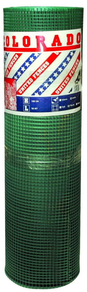 RETE IN PLASTICA COLORADO VERDE MT50 H100 10X10