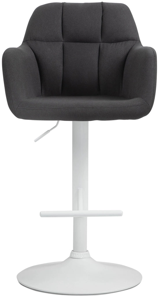 Barhocker Natoma Stoff weiЯ