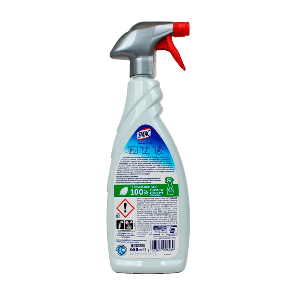 SET 4 SMAC IGIENIZZANTE DETERGENTE SPRAY MULTISUPERFICIE FORMULA SCIOGLICALCARE 650 ML X BAGNO