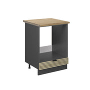 Mobile per forno da incasso Fame-Line Pannello in quercia/Antracite 60 cm, PL Rovere Vicco