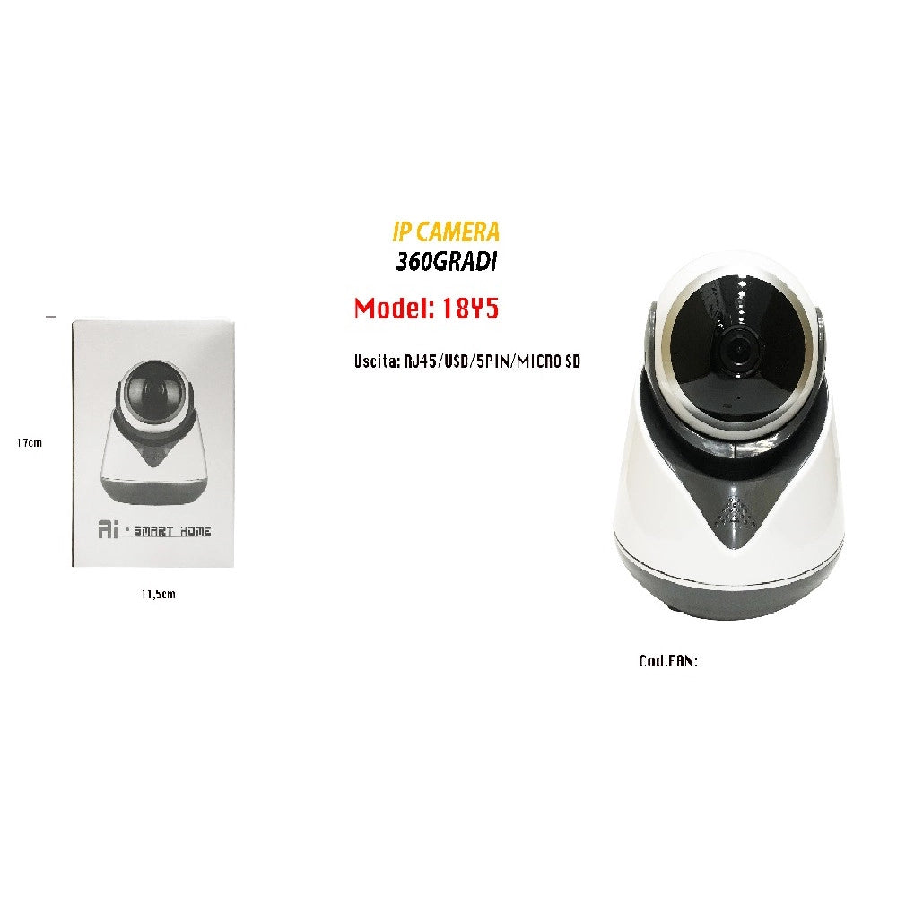 Trade Shop - Telecamera Camera Motorizzata 3mpx Videosorveglianza Ip Infrarossi Maxtech 18y5 -