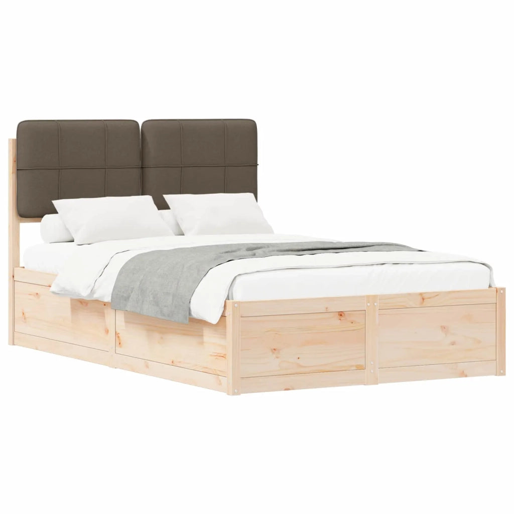 Letto con Testiera Rivestita Talpa 120 x 200 cm Pino massello 3405540