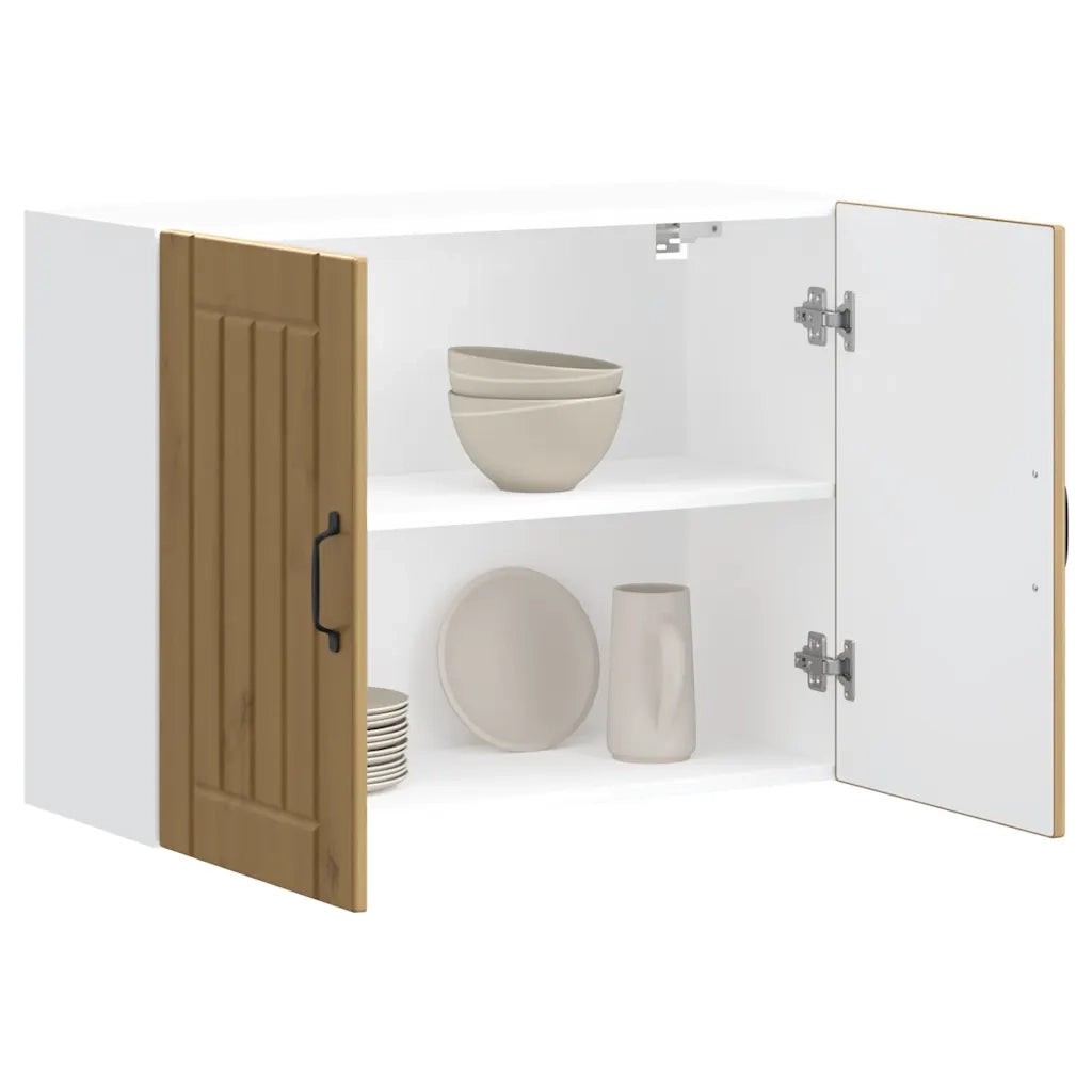 vidaXL Pensile da Cucina Lucca Rovere Artigianale in Legno Multistrato