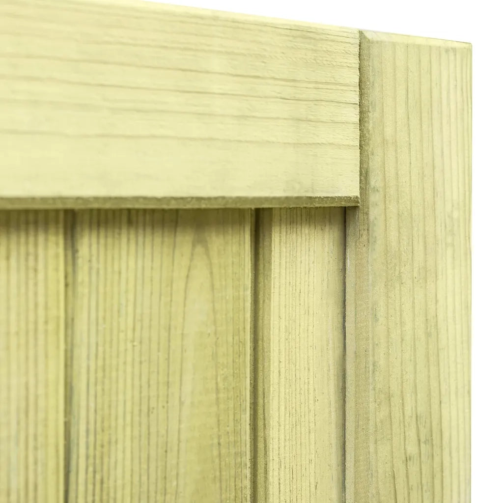 Cancello da Giardino in Legno di Pino Impregnato 125x100 cm 45334