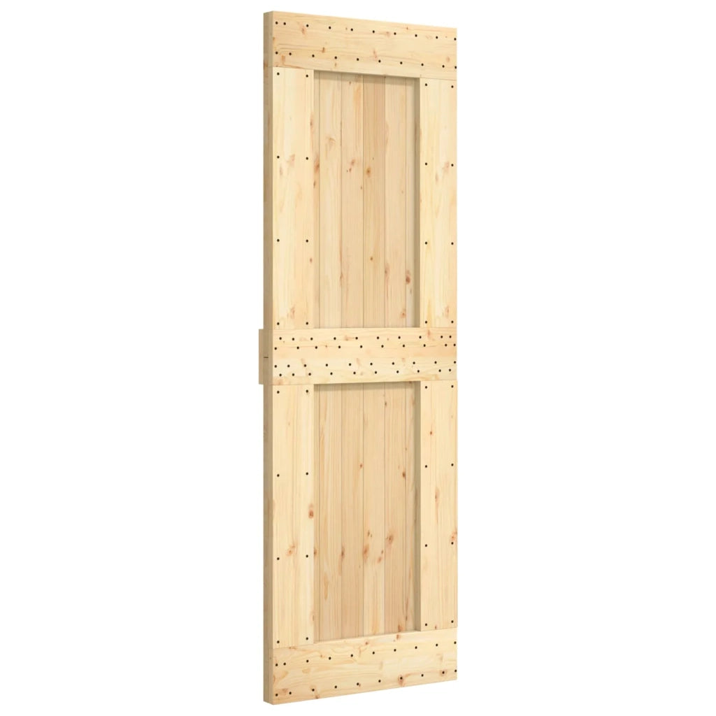 Porta scorrevole Naturale e Bianco 70 x 210 cm 3444957