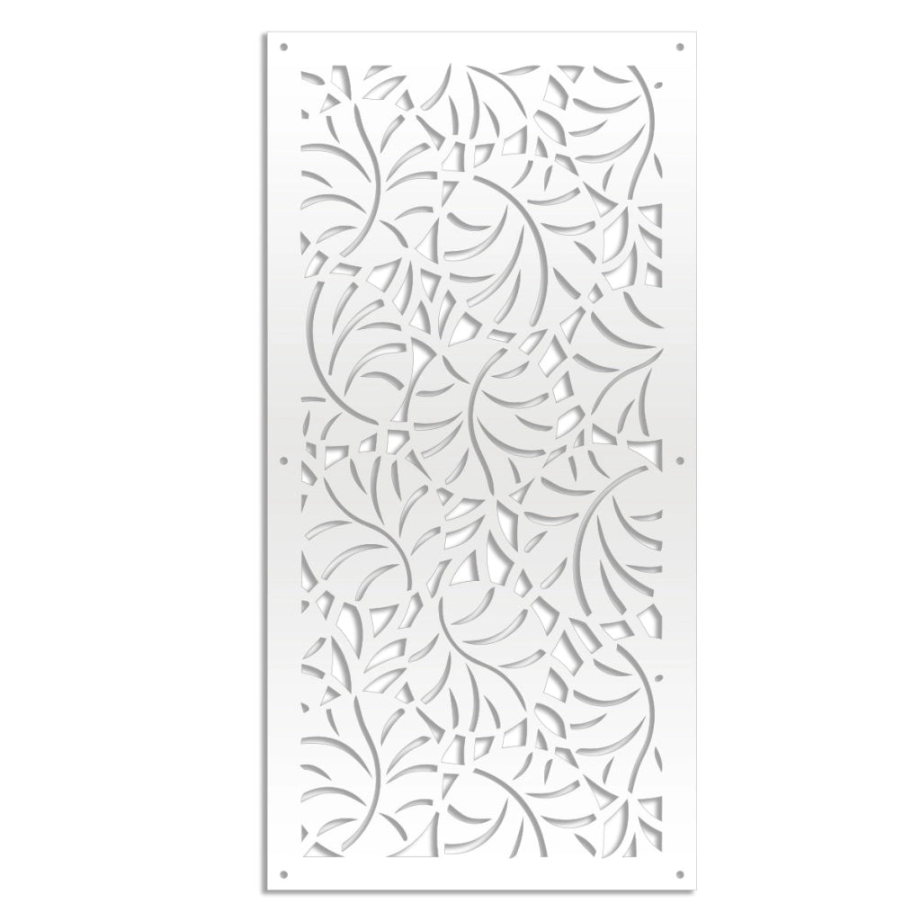 MANGROVIE - Pannello in PVC traforato - Parasole Colore: bianco, Misura: 47x94 cm