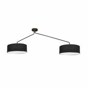 Lampadario Nowodvorski Falcon nero 6xE27 tessuto LED