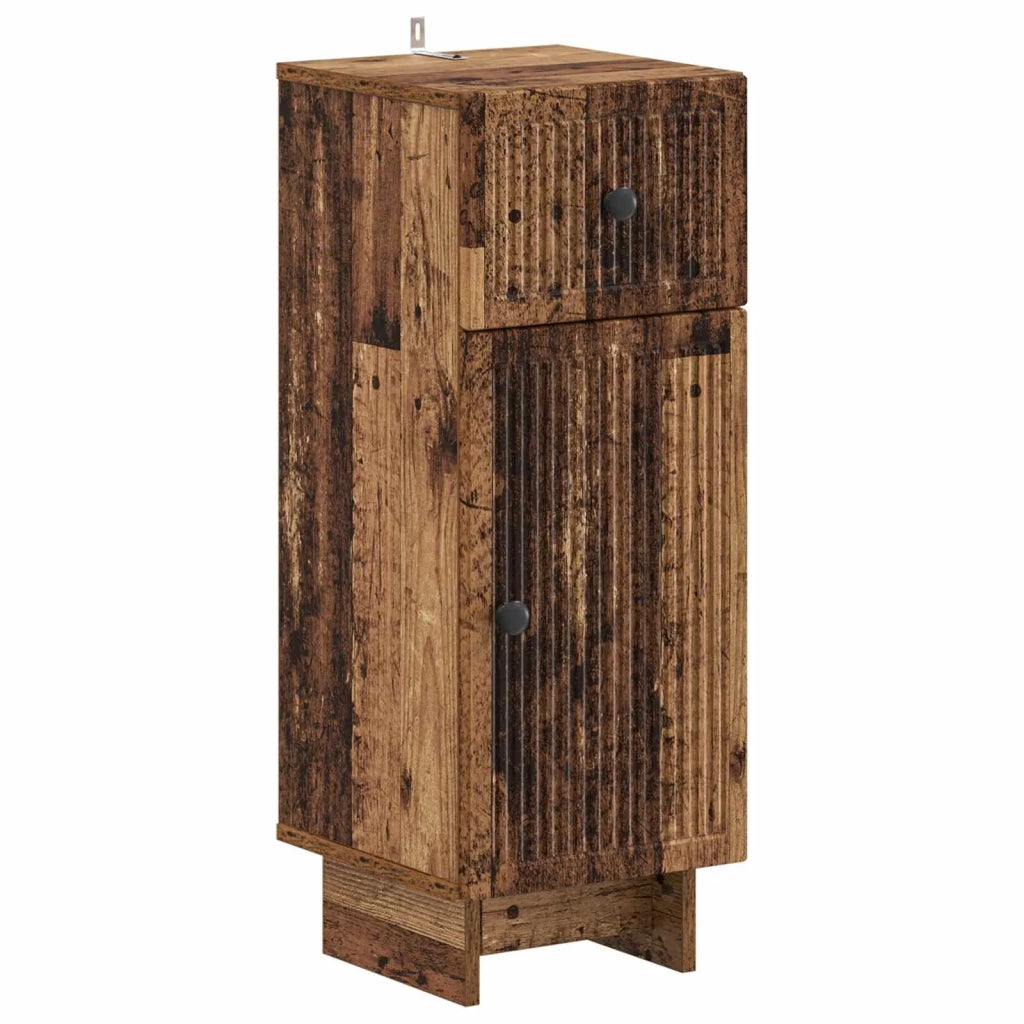 Mobiletto da Bagno EDE Legno antico 30 x 31 x 80 cm 895953