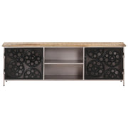 Mobile Porta TV 120x30x40 cm in Legno di Mango Grezzo 323737