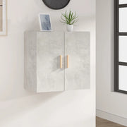 Armadietto a Muro Grigio Cemento 60x30x60 cm Legno Multistrato 812892