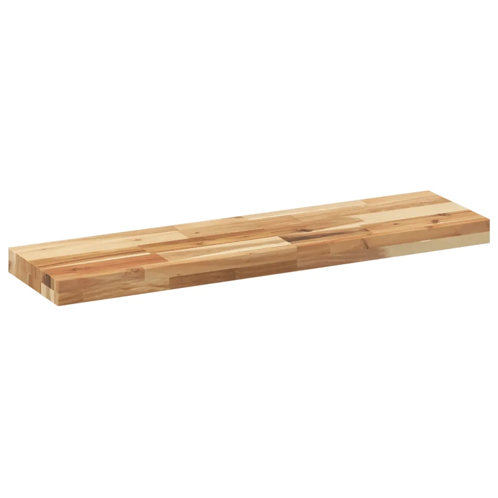 Mensole da Parete 3 pz 80x20x4 cm Legno Acacia Rifinito a Olio