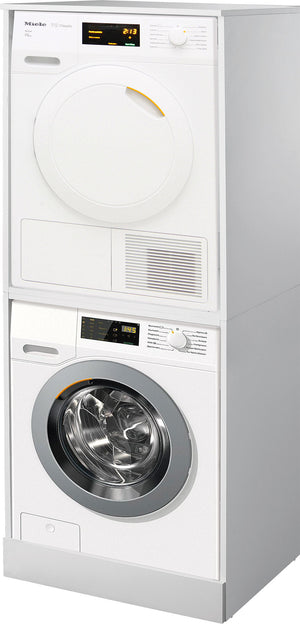 Mobile Coprilavatrice e Asciugatrice a Colonna 179x70,3x60,6 cm in Nobilitato Bianco