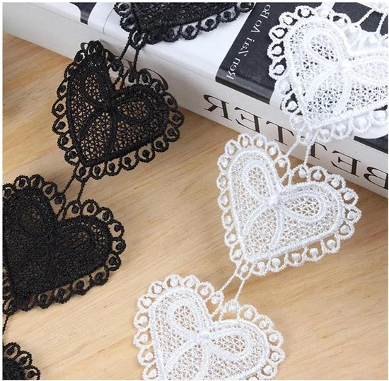 Decorazione di abbigliamento DIY con applicazione a mano con filo di cotone 5 cm - 10 metri - bianco