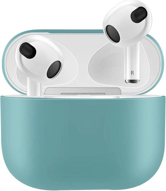 Hoesa silicone flessibile morbido verde per AirPods 3