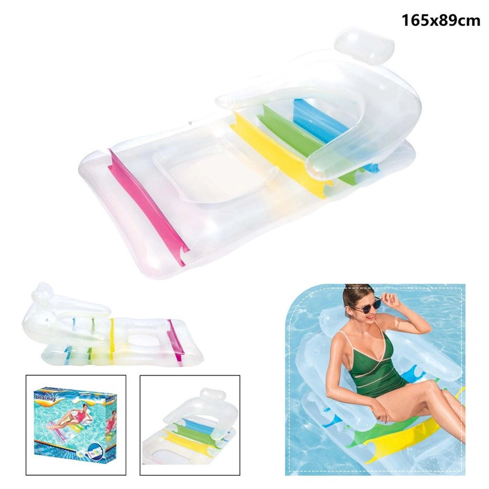 Trade Shop - Poltrona Materassino Gonfiabile Kool Lounge 165x89cm Mare Piscina Spiaggia 43011 -