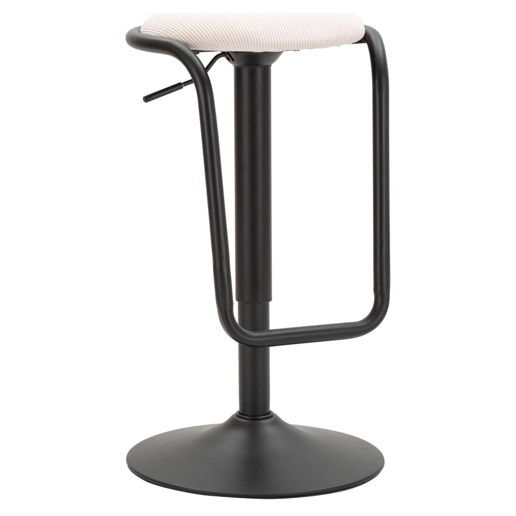 Jardin, Sgabello Regolabile, 41x41x61h cm Bianco Crema