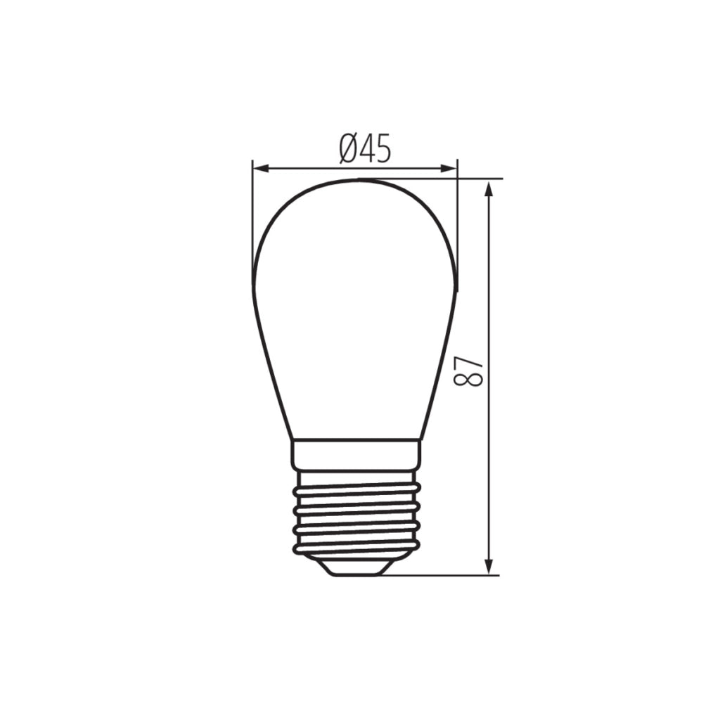 Lampadina LED Filamento per Ghirlanda E27 0,5W 4000K Kanlux