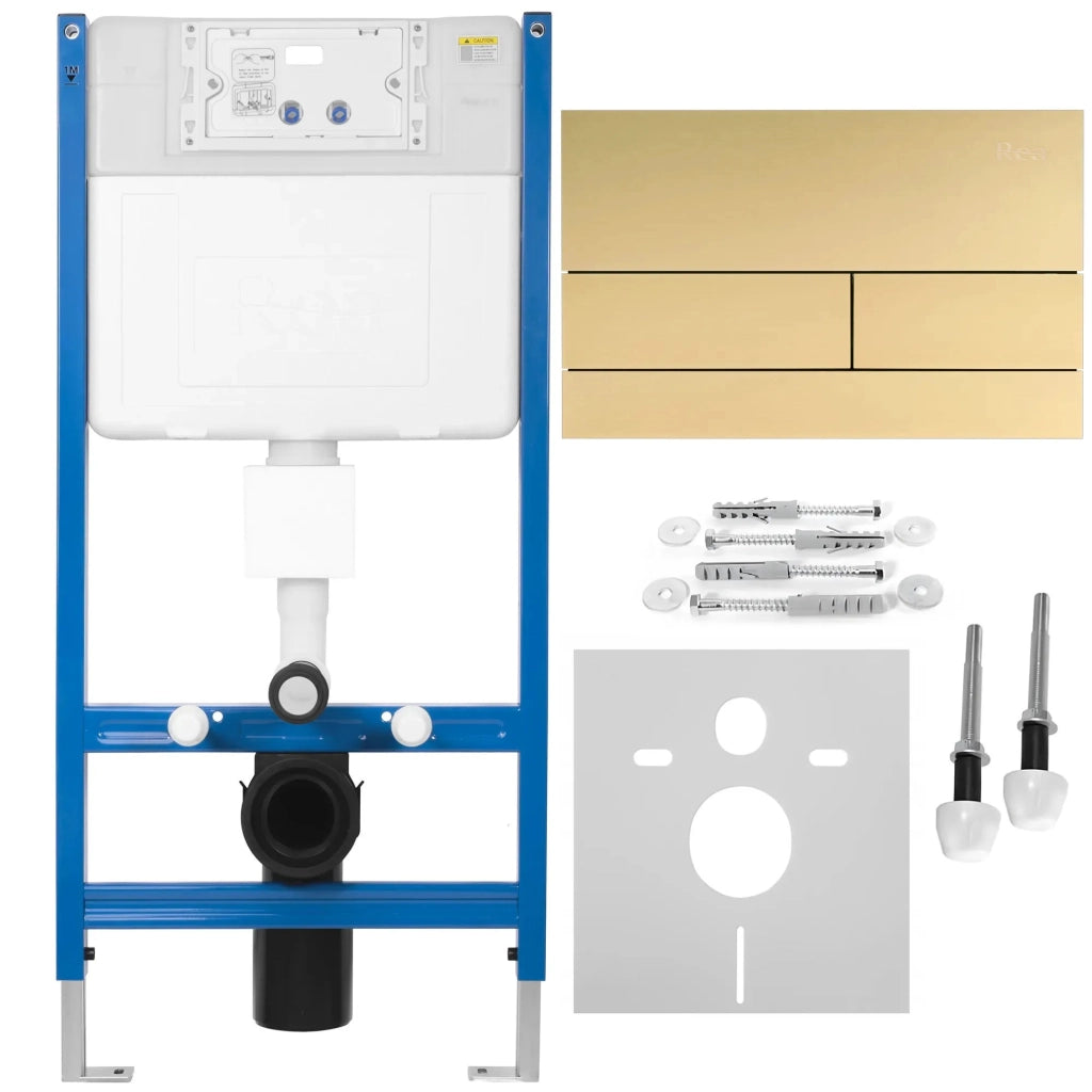 Telaio Wc Da Incasso K011a-q Rea T Brush Gold