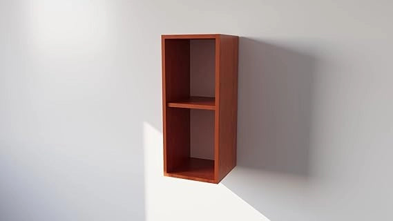 Pensile Cucina in Legno Nobilitato Ciliegio Mobile Alto con 1 Anta, Pensile Componibile Moderno Made in Italy (H60XL30XP32cm)