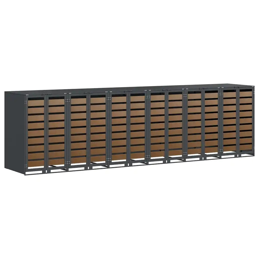 Contenitore per Rifiuti per 3 Bidoni 340 x 77.5 x 115.5 cm