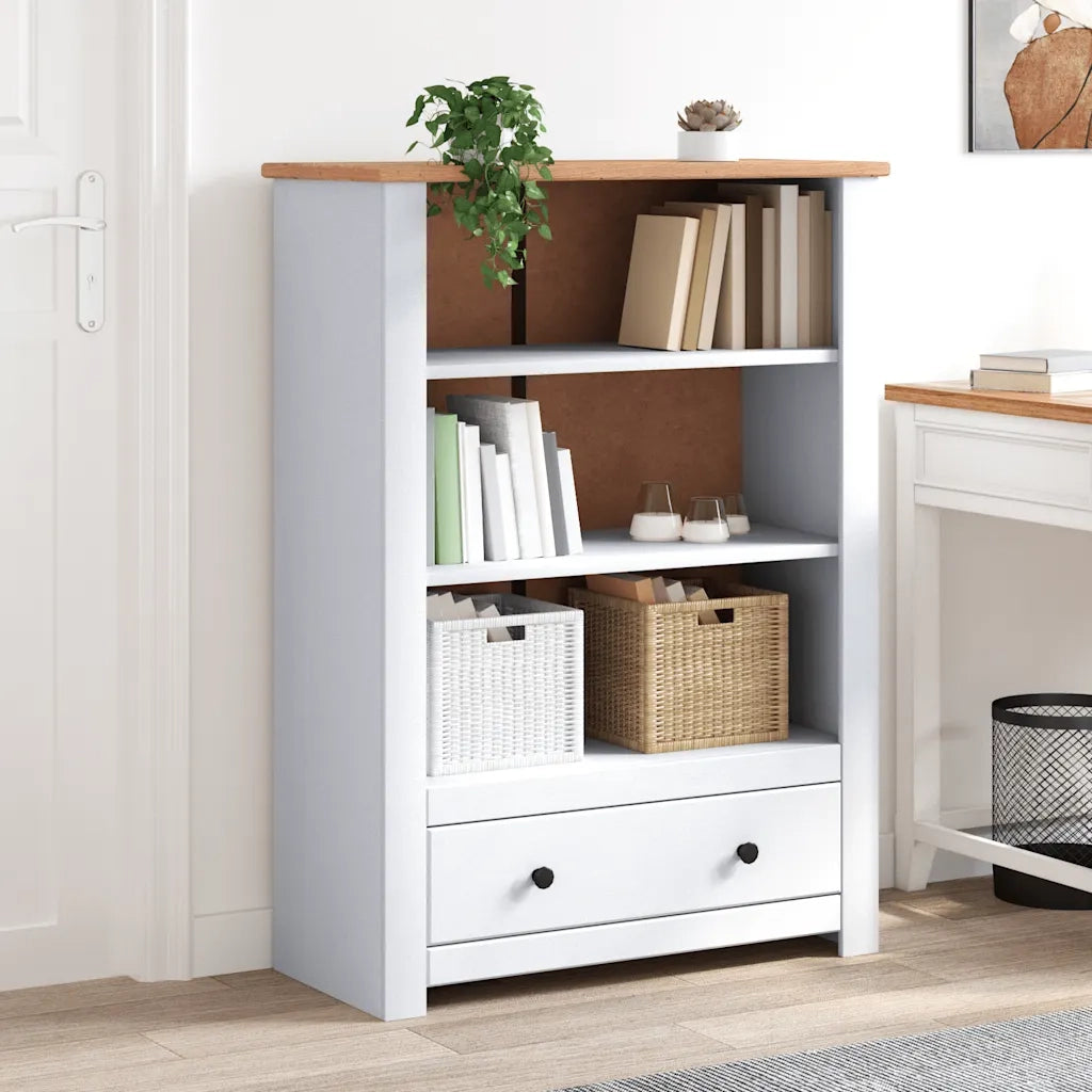 Libreria Bianca 80x35x110 cm in Pino Massello Panama Range