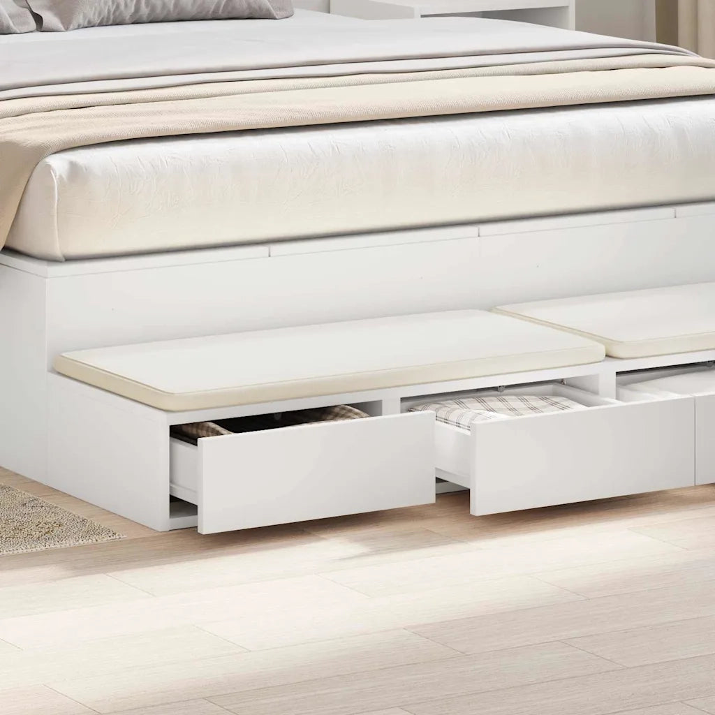 Cassetti per letto con cassetto Bianco 160 x 36,5 x 16,5 cm 866971