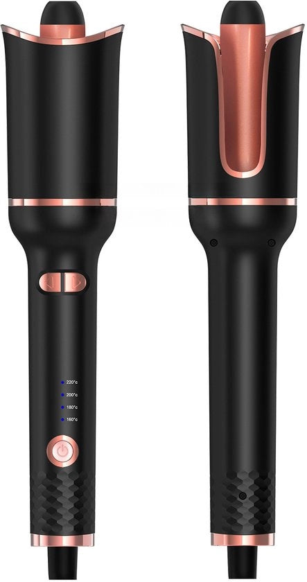 Krultang 3 in 1, grande manubrio rotante, stilettang rotante, per stile, krultang portatile, krultang a rotazione, krultang nero