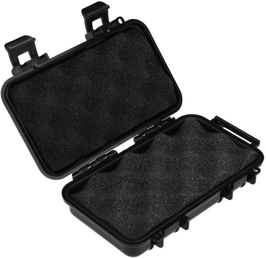 Cassa di sicurezza portatile - Contenitore di stoccaggio - Acqua e shock resistente - Nero - Per uso all'aperto - Compatto e funzionale