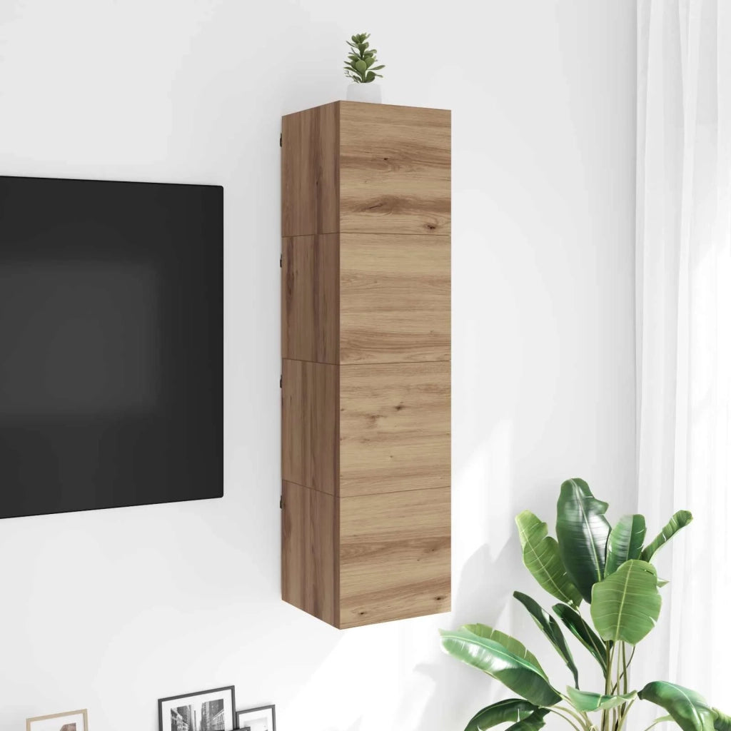 Mobile TV da parete Rovere Artigianale 30,5 x 30 x 30 cm