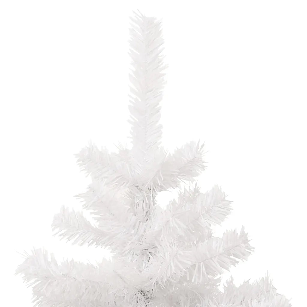 Albero di Natale a Spirale con Base e LED Bianco 150 cm PVC