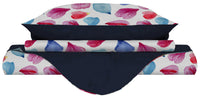 Copripiumino Matrimoniale con Stampa sul Sacco e Federe Doubleface Petali