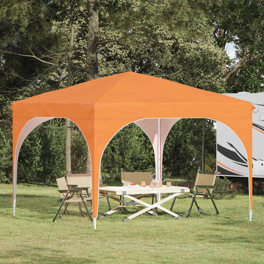 Tenda per feste a pop-up 290 x 290 x 245 cm Arancione 42019855