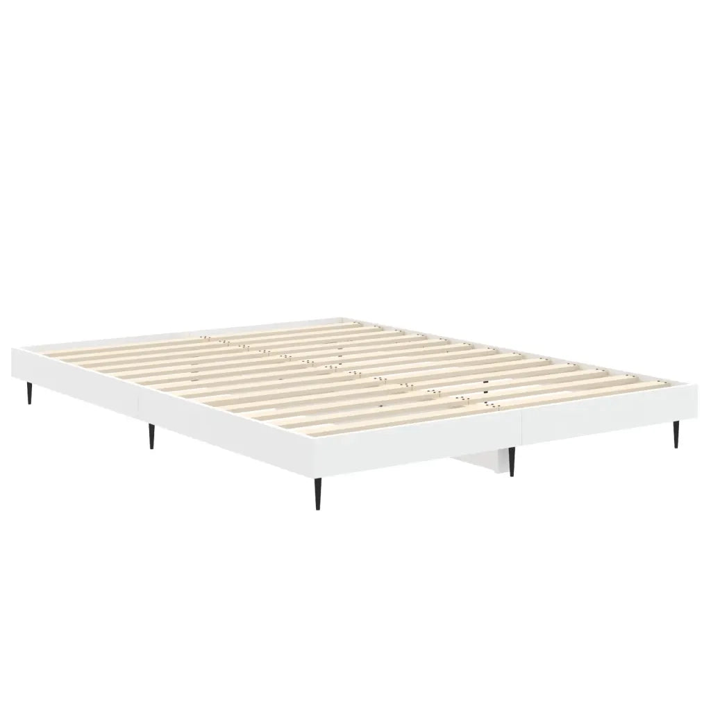 Giroletto-Struttura Letto Bianco 135x190 cm in Legno Multistrato 986360