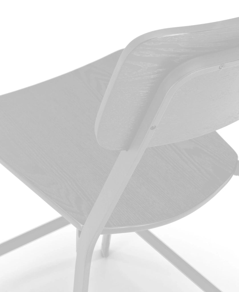 Sgabello Woody in Legno e Metallo Bianco - Design Minimalista Ispirato allo Stile School per Arredo Interno Moderno - Prodotto Bianco