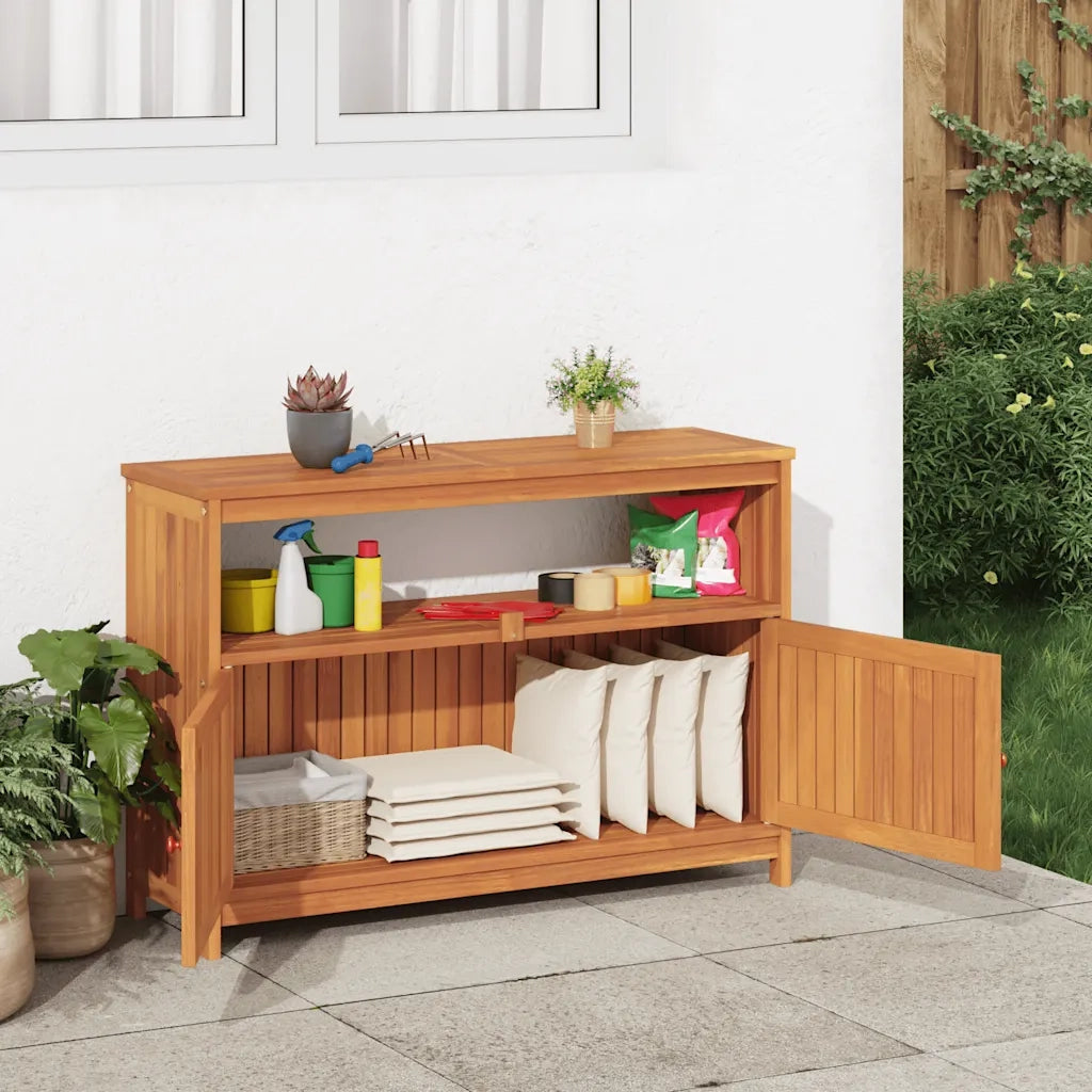 Tavolo Consolle da Giardino 110x35x75 cm Legno Massello Acacia 319697