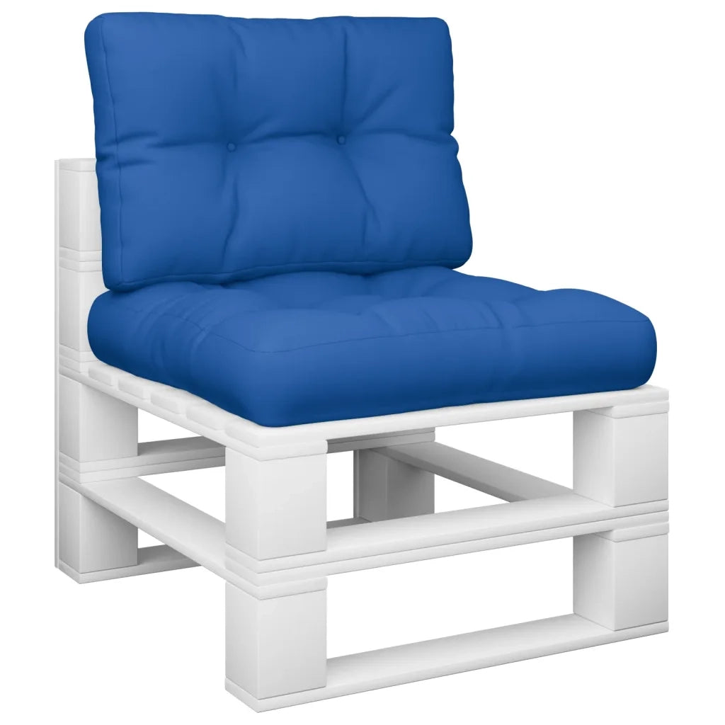 Cuscini per Pallet 2 pz Blu Reale in Tessuto 360677