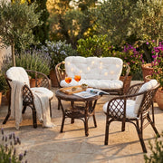 Salotto da Giardino 4 posti con Tavolino in Wicker - ECO