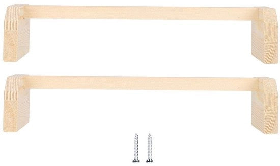 Supporto per Polli in Legno - 2 Pezzi - Sostegno per Polli - Attrezzature per l'Addestramento degli Uccelli - Otre - Dimensioni 40 x 12 x 8 cm