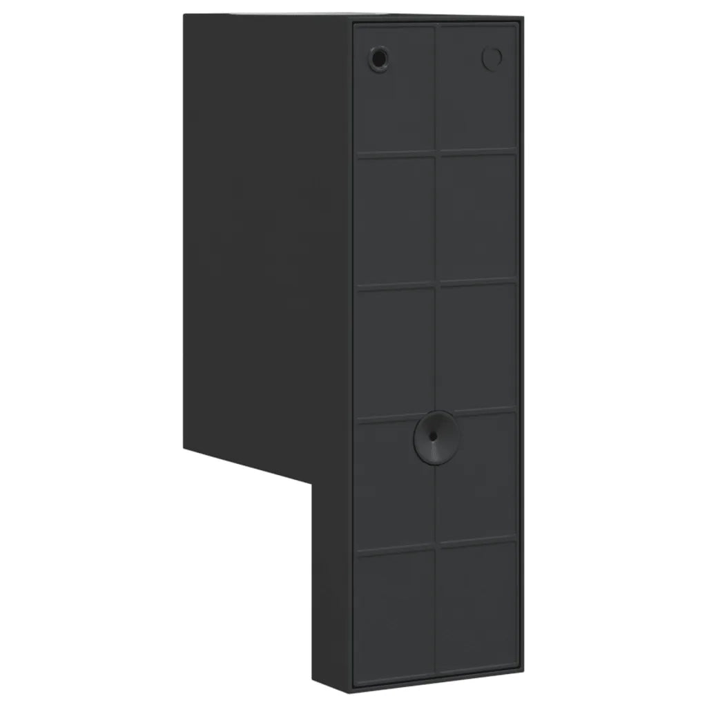 vidaXL Applique con Sensore Nera in Alluminio Pressofuso
