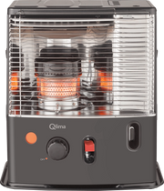 Stufa a Combustibile Liquido 2,4 kW con Accensione Spark Nero Qlima R4224STC-2