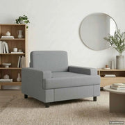 Poltrona Grigio Chiaro Tessuto 42043454